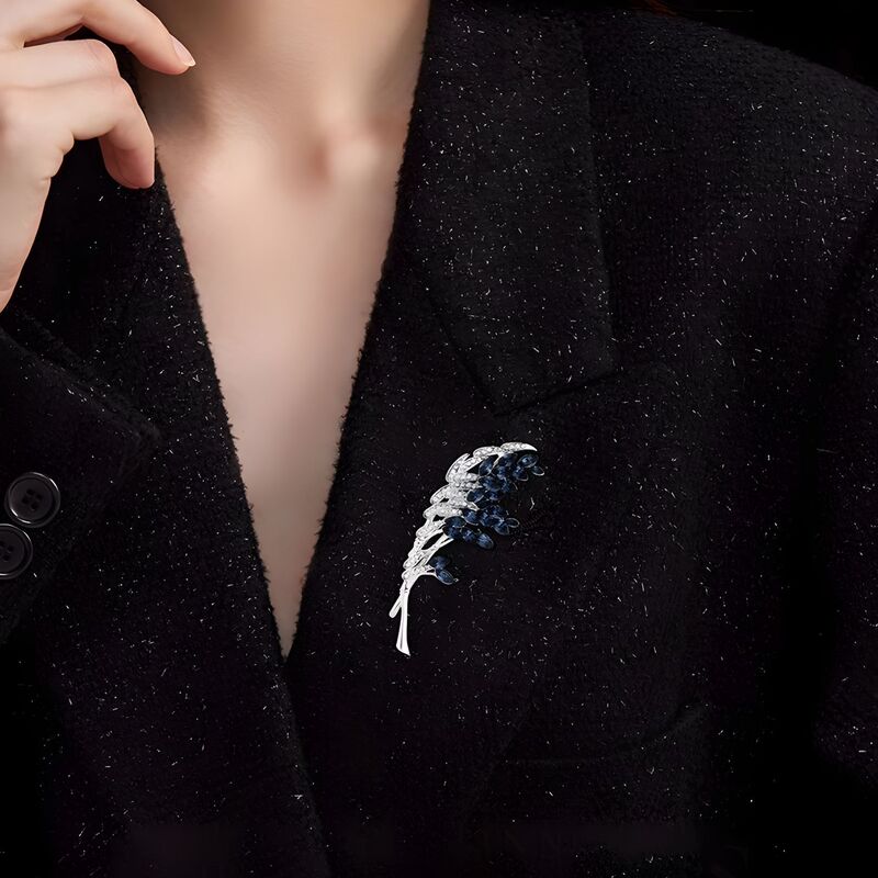 Aozhu ブローチハイエンド女性の絶妙な竹パーソナライズされたコサージュ 2025 新しいニッチハイエンドピンスーツアクセサリー|undefined