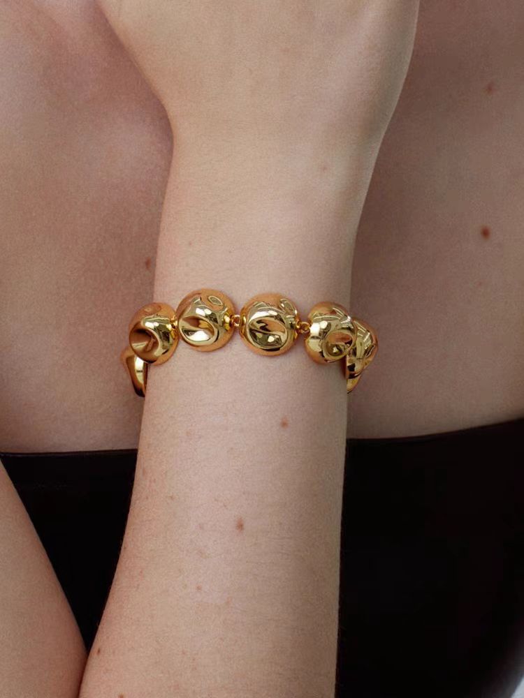 Solid Color Pattern Copper Polishing Solid Color Bracelets Earrings Necklace
