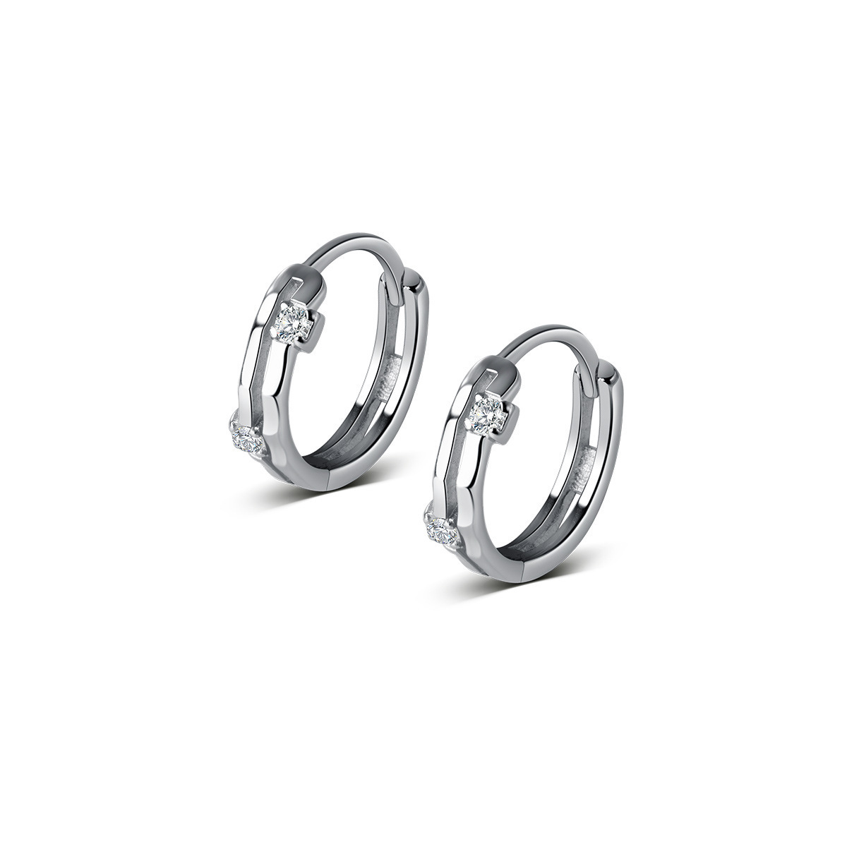 Shiny Small Cuff Bone Ear Studs For Women High End Jewelry_voghion.com