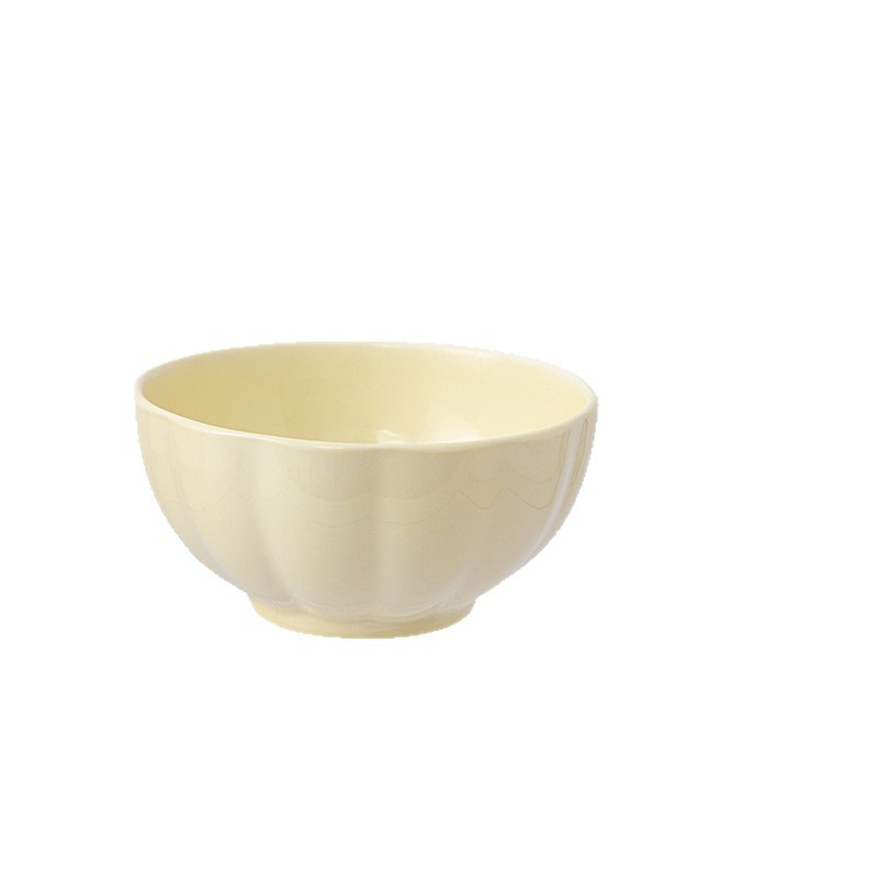 Tazón de cerámica blanco minimalista personalizado para exportación con color bajo esmalte, alto valor estético, juego de vajilla de cerámica de lujo ligero para arroz, estilo transfronterizo.