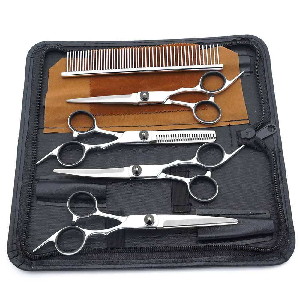 Ventas directas de fábrica de tijeras para mascotas, tijeras para cortar el pelo para perros, tijeras para cortar el pelo, tijeras de dientes delgadas para gatos, tijeras de aseo para mascotas