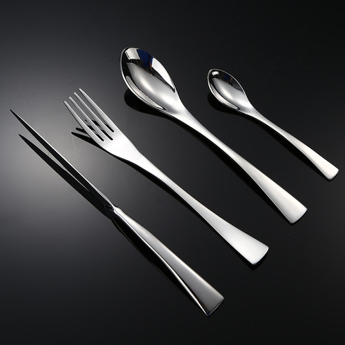 Amazon cross-border 304 stainless steel Kaya Western food tableware set thickened steak knife, fork and spoon hotel four-piece set