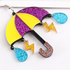 Cartoon cute acrylic umbrella, pendant, earrings, Korean style, simple and elegant design
