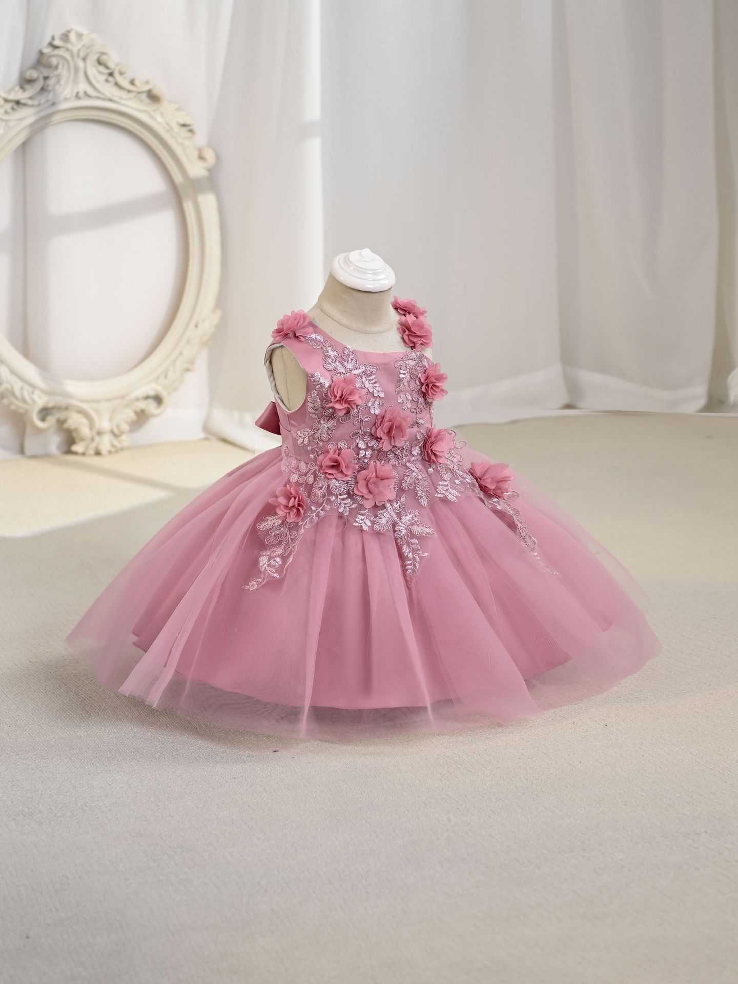 Nuevas niñas de verano vestido de princesa para niños vestidos exquisitos vestidos para niñas vestidos de malla para bebés ropa infantil image 7