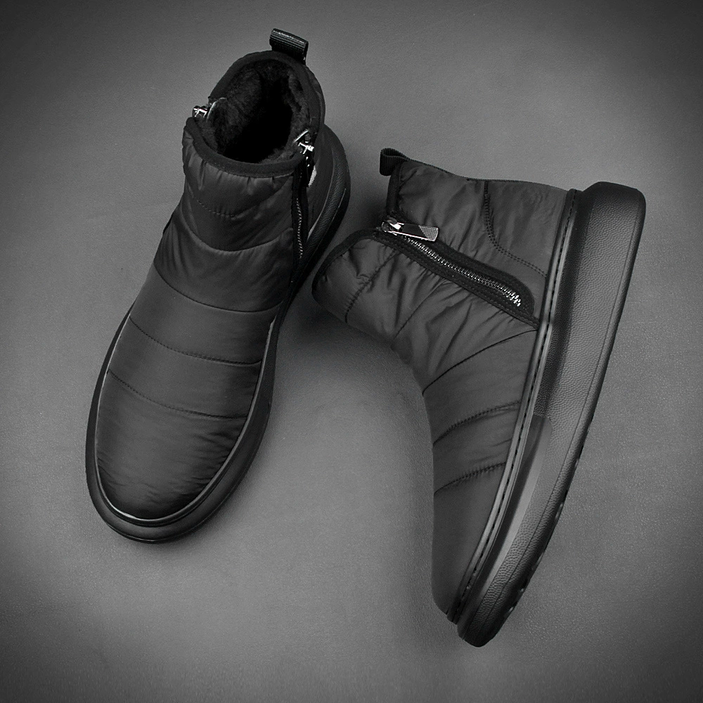 Прямые поставки с фабрики, осенне-зимняя новая хлопчатобумажная обувь, высокие короткие сапоги на флисовой подкладке, Повседневная хлопчатобумажная обувь, обувь на толстой подошве, поколение волос