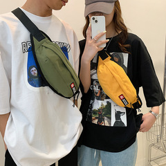 ins trendy brand chest bag men's casual Japanese shoulder bag boys small backpack trend crossbody bag men's new waist bag