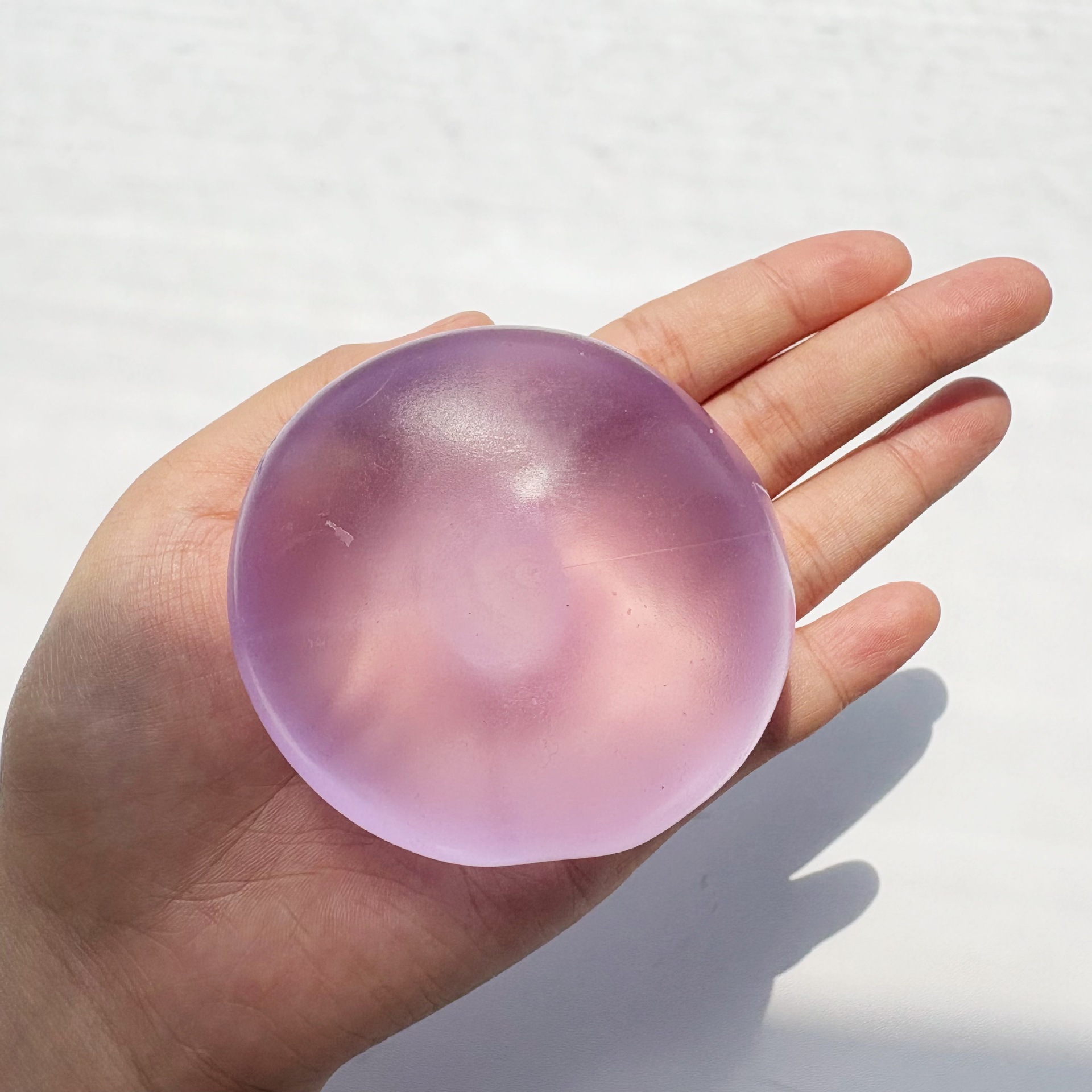 6cm purple vaseline handmade ball [not maltose]
