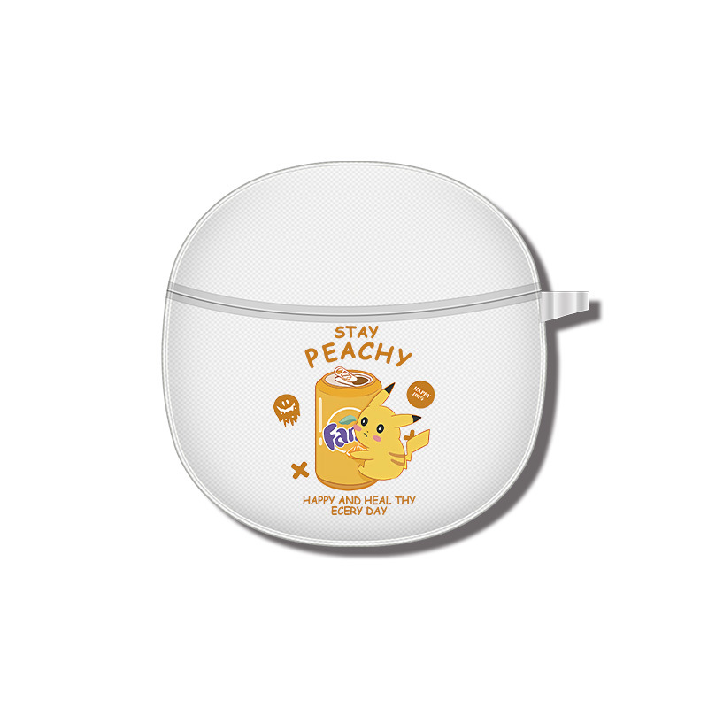 Compatible wireless headphones, transparent creative cartoon protective case, bluetooth