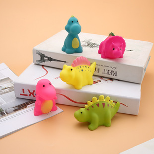Factory wholesale baby baby water bath pinch call simulation dinosaur Stegosaurus Triceratops beach toys