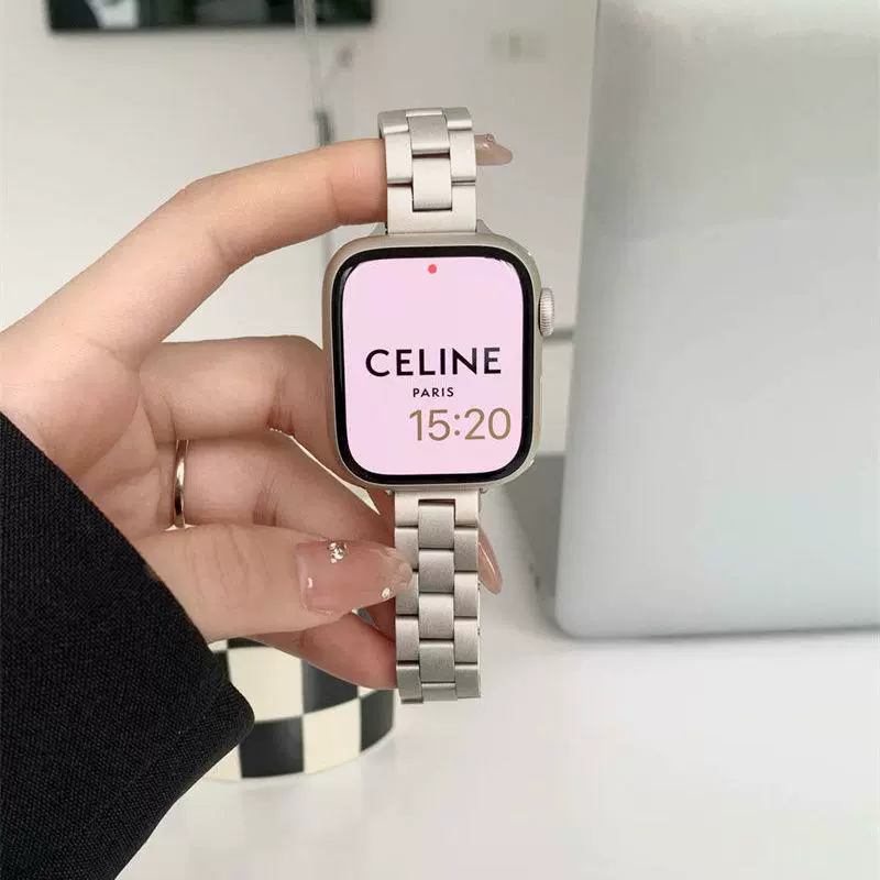 Светло-стальной цвет подходит для Apple Apple SE лента iwatch8 поколения 764321 металл нержавеющая сталь ремешок 45 мм