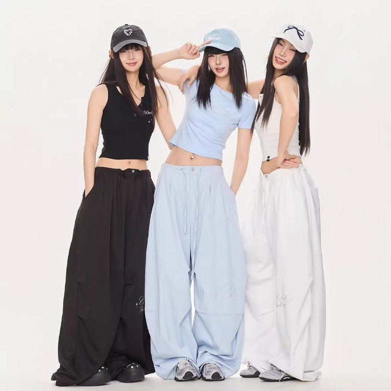Street Dance Trendy Brand Casual Slim-Fit Dance Sports Pants Summer New Old Money Jazz Dance Wide-Leg Long Pants Street Dance Trendy Brand Casual Slim-Fit Dance Sports Pants Summer New Old Money Jazz Dance Wide-Leg Long Pants