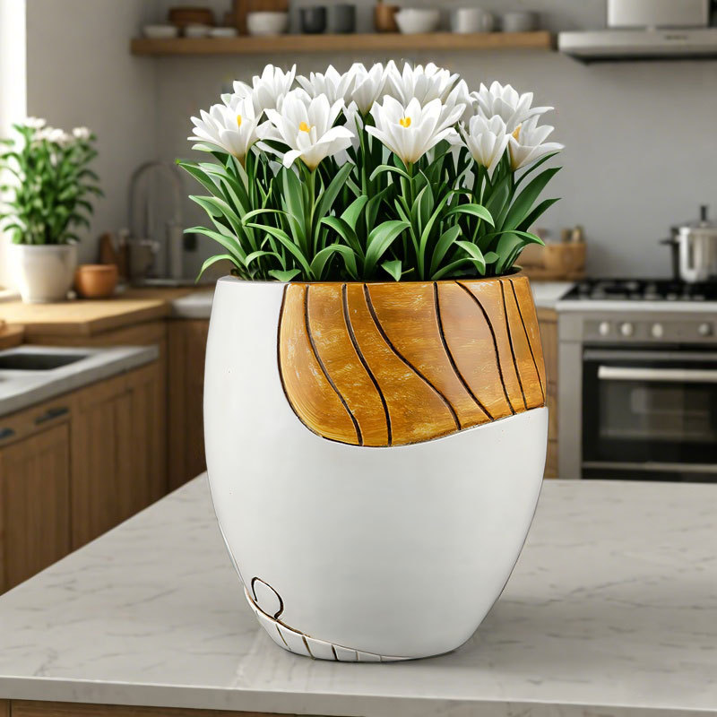  New Creative Pottery Pot Face Mask Flower Pot Resin Craft Garden Green Plant Ornaments Home Window Sill Balcony Decoration