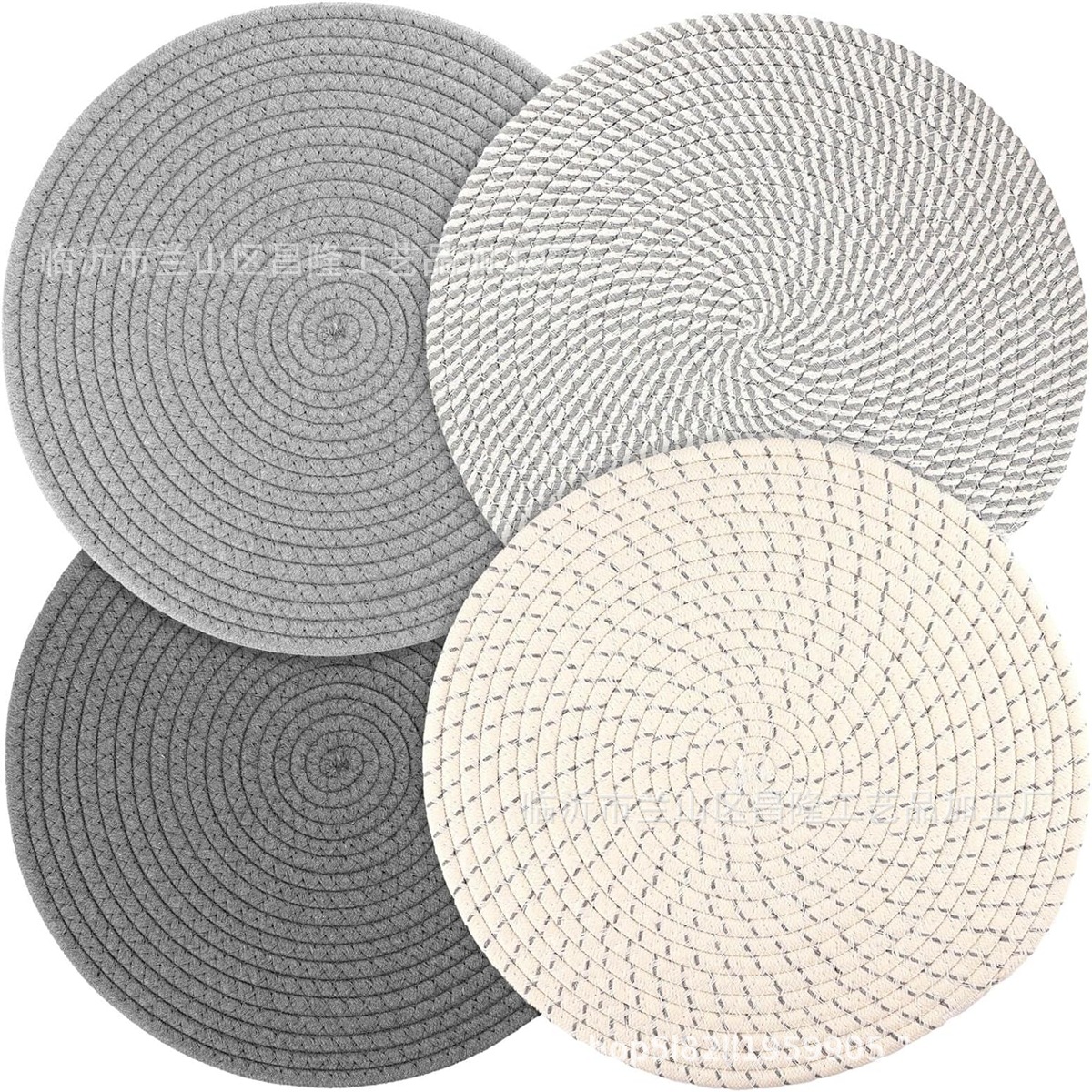 Cocina diaria cubierta cubierta tejedida almohadilla de comedor hogar taza de cocina cocina almohadilla de platos almohadilla de aislamiento térmico moderno simple