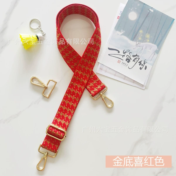 Gold background and red color