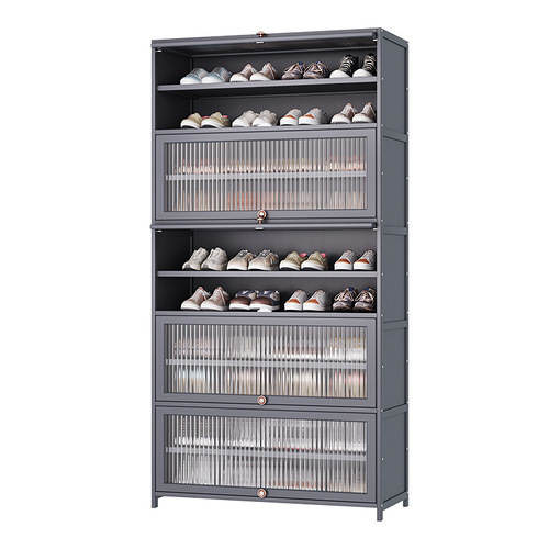 Shoe rack doorway household shoe rack dust-proof simple shoe cabinet multi-layer tipping bucket large capacity shoe storage cabinet storage rack