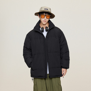 2023 Winter fashion brand solid color all-match down jacket loose simple warm coat