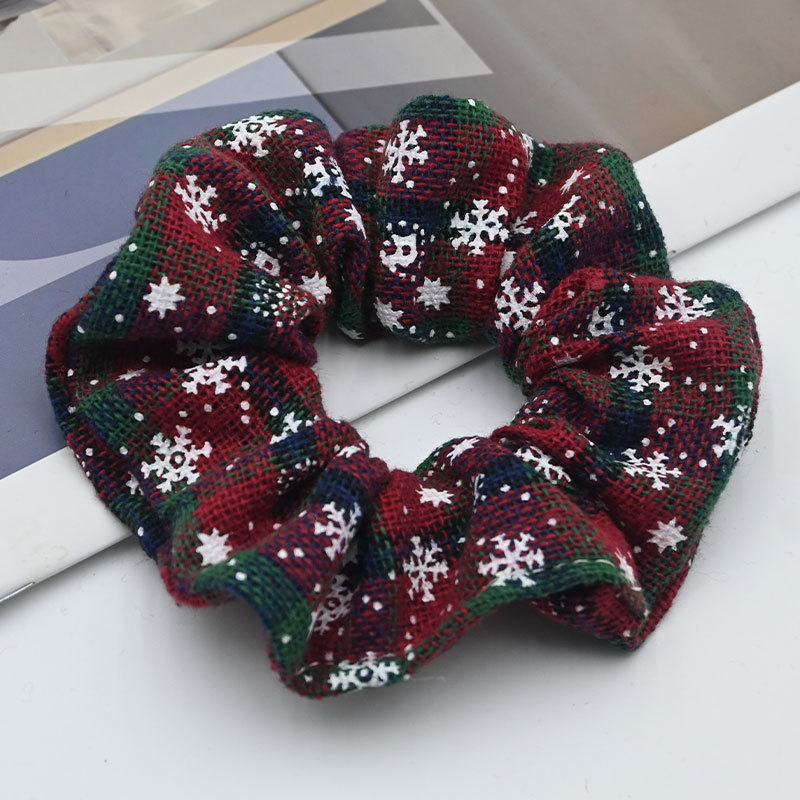 눈송이 - 빨간색과 녹색