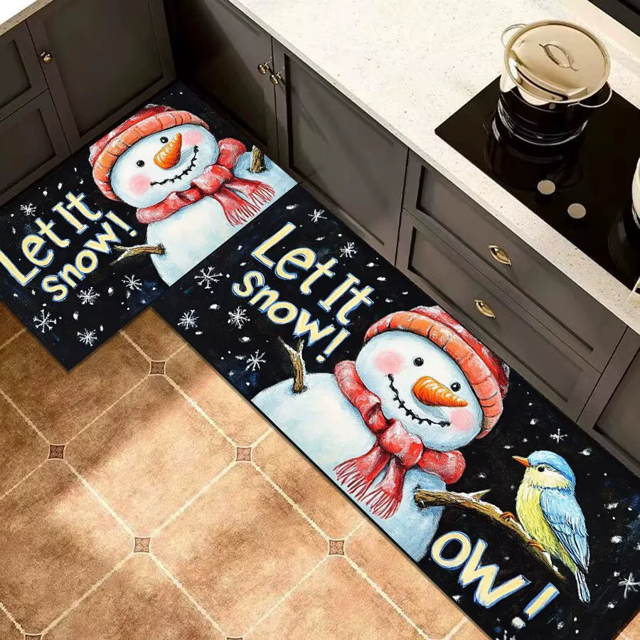 Трансграничное поколение рождественские кухонные коврики для ванной коврики Мягкие диатомовые грязевые коврики для дома Дверь кухня устойчивые к грязи коврики