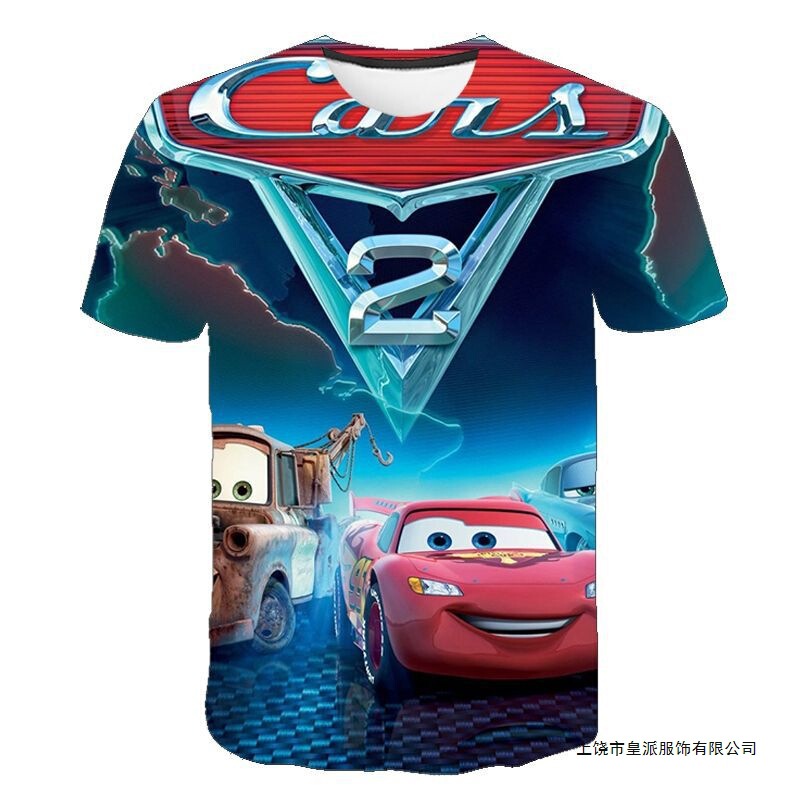 Cross-border summer cute car story 3D children's clothing T-shirt short sleeve cartoon sweatshirt round neck T-shirt factory direct sales Cross-border summer cute car story 3D children's clothing T-shirt short sleeve cartoon sweatshirt round neck T-shirt factory direct sales