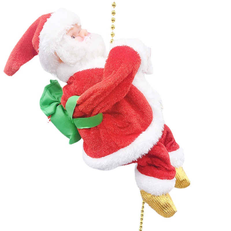 Douyin's same plush climbing bead Santa...