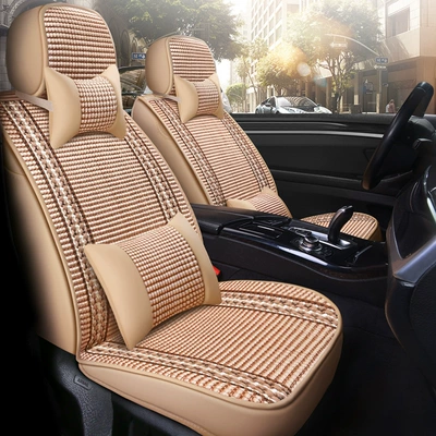 Foreign Trade One Piece Wholesale 2025 New All-Inclusive All-Ice Silk Four-Season Universal Car Seat Cushion