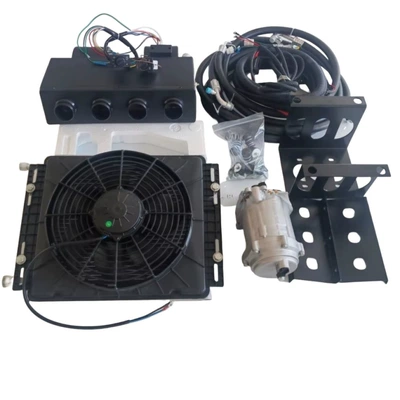 Parking Air Conditioner, Automotive air conditioning - 12v-hidden-404-four-hole-evaporator-box-single-cooling