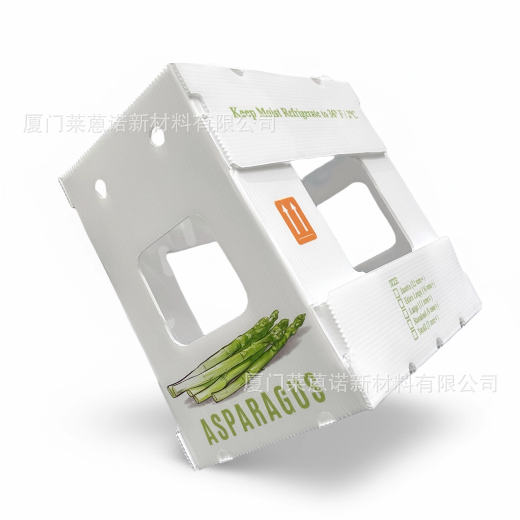 Caja de frutas y verduras de placa hueca pp personalizada plegable impermeable frutas y verduras frescas de transporte de cadena de frío Caja de plástico de calcio image 28