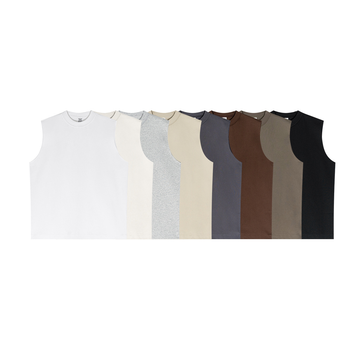 Be Hombres| 2025 verano americano pequeño cuello rápido secado chaleco de hombro deportivo de color sólido protector solar camiseta sin mangas hombre