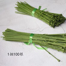 仿真玫瑰杆子 假花杆子 牡丹杆子  单只小孔杆子 塑料花杆纸花杆
