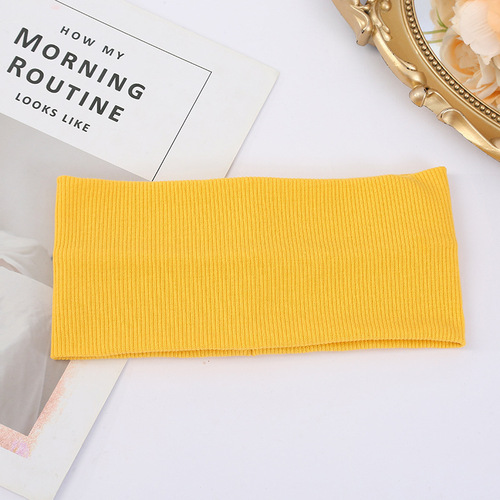 Women's Autumn Knit Headband, Daily Outdoor Sports Headband, Simple Solid Color Wide Head Scarf Accessory Wholesale