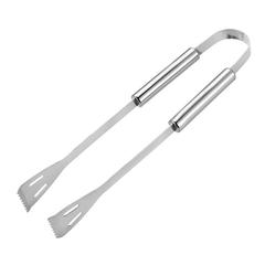 不鏽鋼小管柄燒烤具夾子鏟子玉米叉子硅膠掃子鋼絲刷烤串BBQ工具