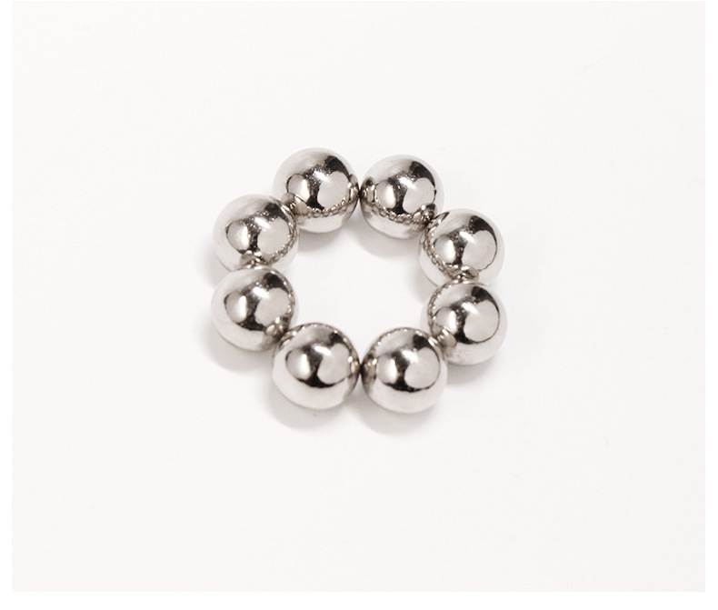 Magnetic Steel Ball Nipple Clamps, Silver Metal, No-Piercing Design, Set of 2 — detail image 9
