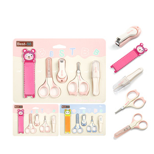 Infant Nail Clipper Care 5-piece Set Baby Special suit Nail Clipper Anti-pinch Meat Children Nose Clip Nail Clipper
