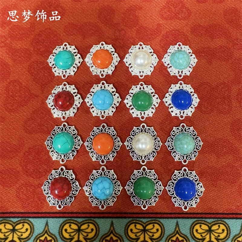 Монгольский этнический головной убор шляпа одежда Пояс аксессуары для волос аксессуары для лба ручной работы аксессуары для материалов своими руками SM7870