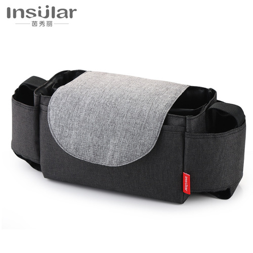 Multifunctional stroller hanging bag, baby product storage bag, bottle, water cup bag, baby stroller hanging bag, cross-border bag