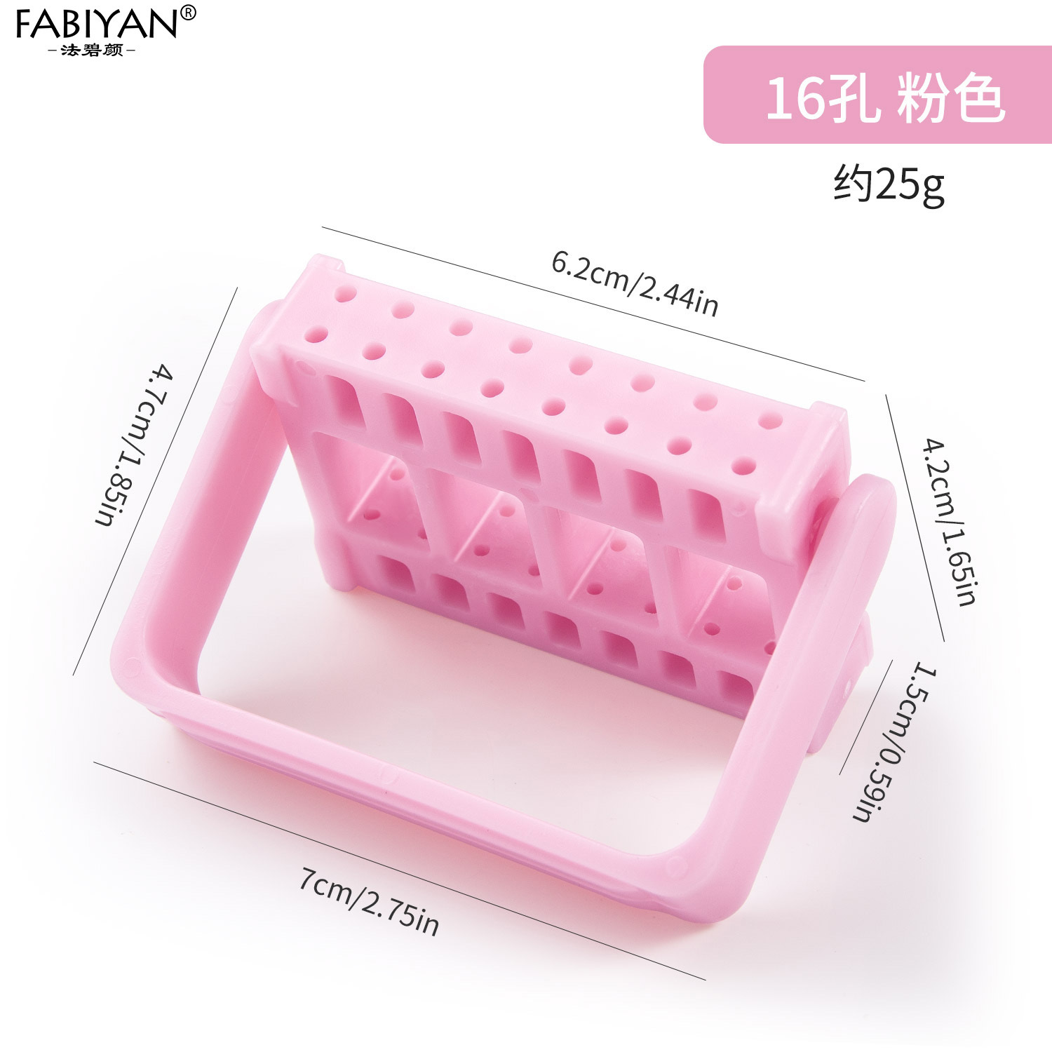 Nueva caja de almacenamiento de cabezal de molienda de 30 agujeros con cepillo de limpieza caja vacía herramientas de uñas de cerámica de acero de tungsteno dividido a prueba de polvo