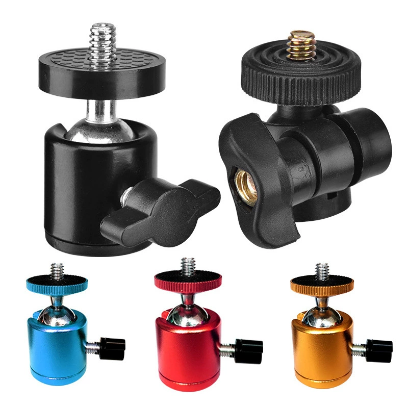 Металлическая мини-штативная головка Q29 с креплением на винт 1/4 для штатива видеонаблюдения, беззеркальной камеры, световой стойки, шаровой головки, универсальная штативная головка