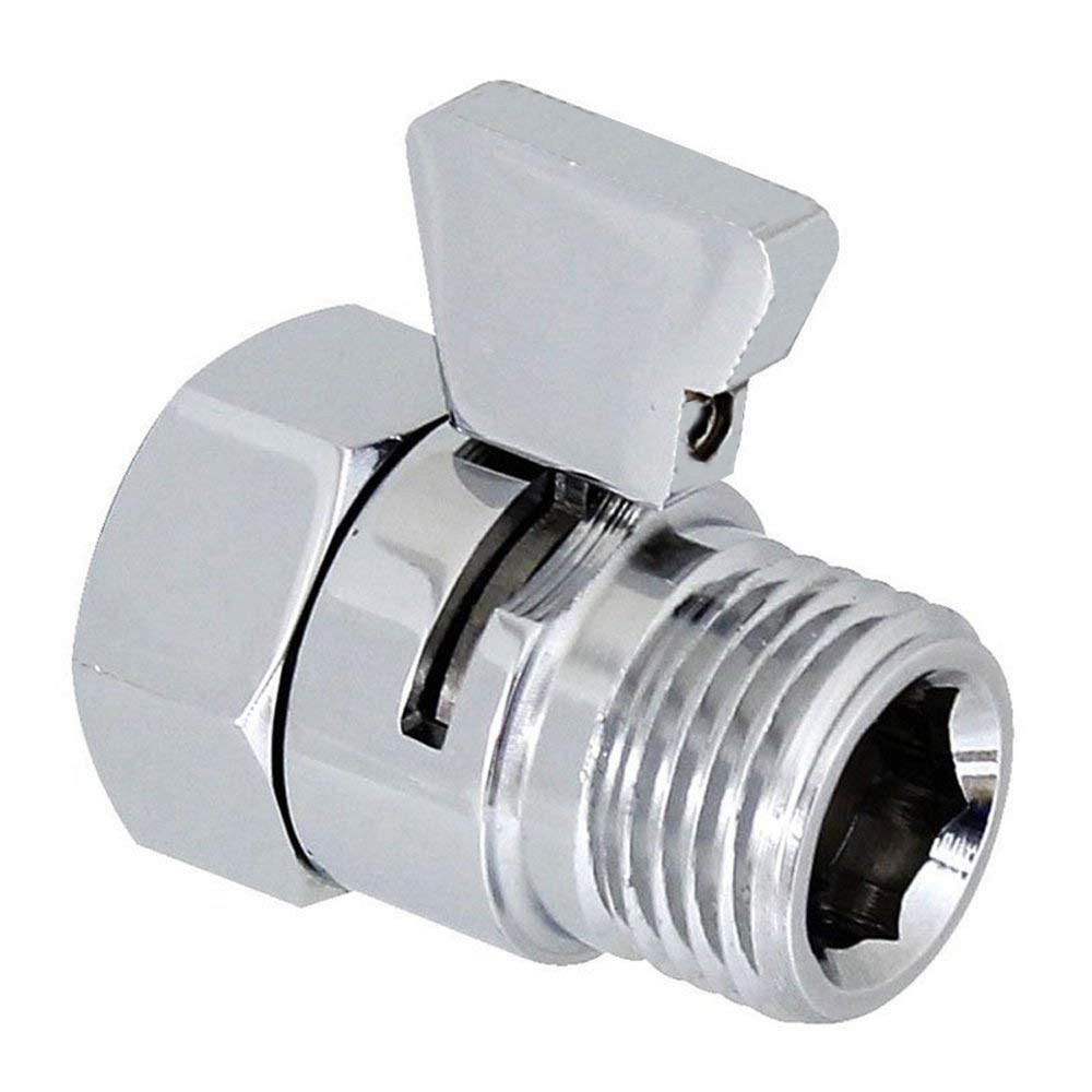 Válvula de cierre de agua de ducha interruptor de conector PISTOLA DE PULVERIZACIÓN pausa conector de agua adaptador de apertura rápida válvula regulador de flujo en stock
