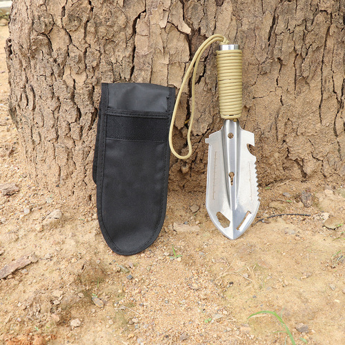 Outdoor multifunctional small hand shovel stainless steel small shovel camping portable engineer shovel outdoor survival tool