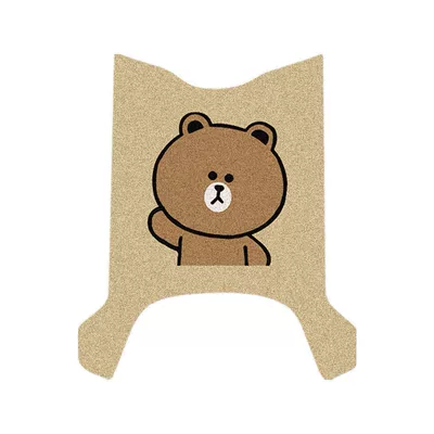T35-H Electric Vehicle Special Foot Pads, Electric vehicle foot mat - yadi-t35-mh-brown-bear