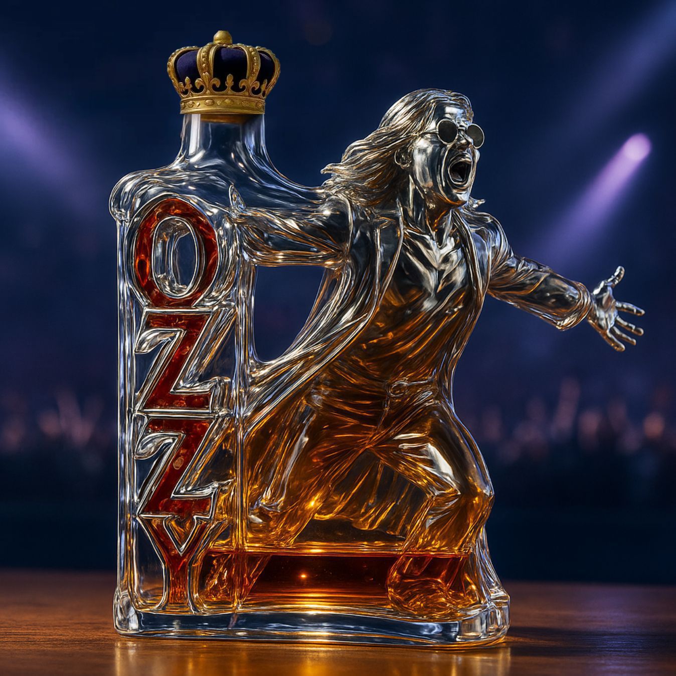 Botella de whisky conmemorativa de Oz Osbourne