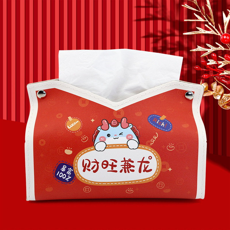 Nueva caja de pañuelos de cuero para sala de estar, bonito soporte para pañuelos para el hogar, caja de pañuelos para coche, caja de almacenamiento de pañuelos impermeable