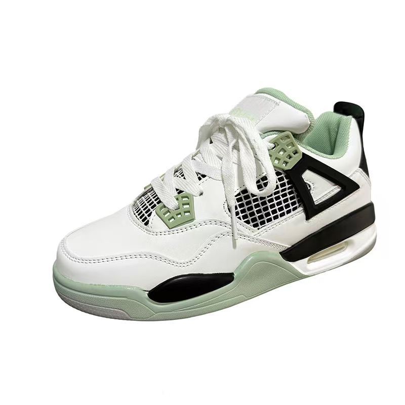 Chic Hong Kong Cojín de aire Zapatillas de baloncesto Hombres y mujeres Modelos de pareja Zapatos casuales de estudiante ligeros Madre eléctrica Huang Qiao 4 zapatos