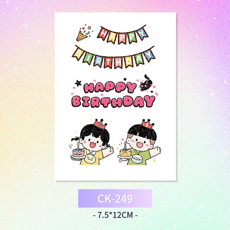 Glitter mariposa cara pegatinas tatuaje pegatinas hadas lavable impermeable de larga duración lindo unicornio ciervo Luna Estrella Planeta