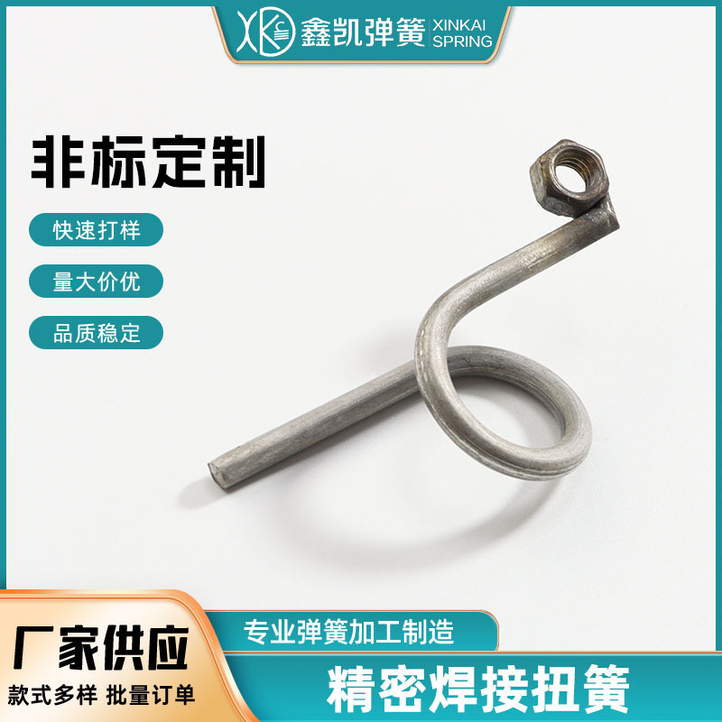 厂家批发不锈钢扭簧 五金电器灯具卡位304钢丝扭转弹簧 五金弹簧