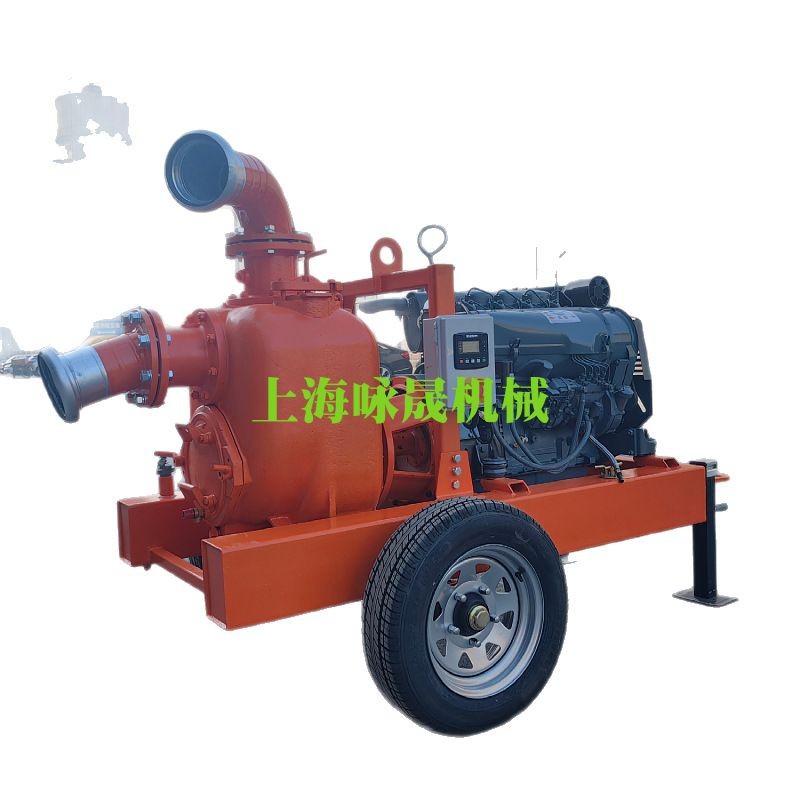 6寸防汛移动泵车  柴油机水泵机组 柴油机污水泵  自吸排污泵机组