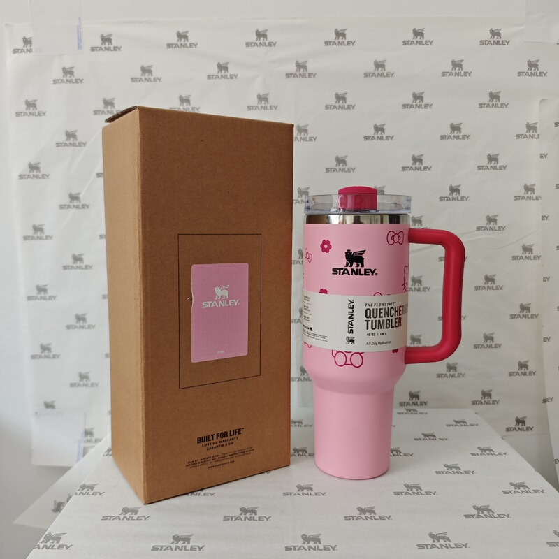 美版跨境40OZ史丹利3DKT猫汽车杯STANLEY304不锈钢车载保温被|undefined