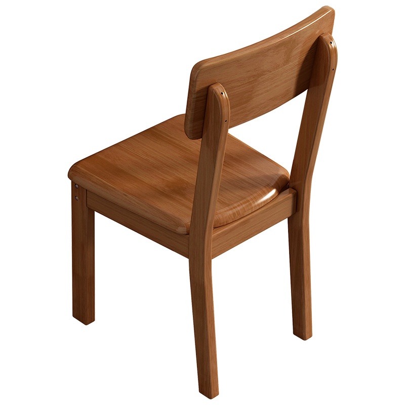 Sillas de madera maciza, sillas de comedor, sillas para el hogar al por mayor, sillas con respaldo, taburetes, escritorios, mesas y sillas de comedor, sencillas, totalmente de madera maciza