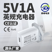5v1a充电器UKCA英规CE认证USB口手机充电头LED台灯电源适配器迷你