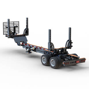 Building Blocks Moc-138765 American Truck Logging Trailer Model 472